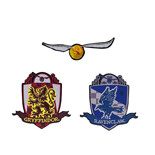 Cinereplicas - Harry Potter - 3er Set-Goldener Schnatz - Golden Snitch - Aufnäher Aufbügler Applikation - Iron-On Patches von Cinereplicas