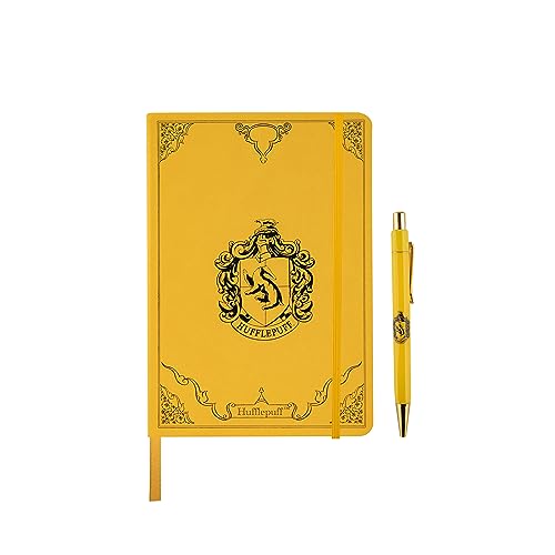 Cinereplicas Harry Potter - Deluxe Notizbuch Set Hufflepuff - Offizielle Lizenz von Cinereplicas