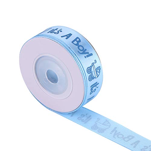 Cinnyi Fleckband, 10 Yards/Rolle Stoffband Satinband Rollen Seidensatinrolle Satinband Perfekt für Basteldekoration Hochzeitsgeschenkverpackung(Blau) von Cinnyi