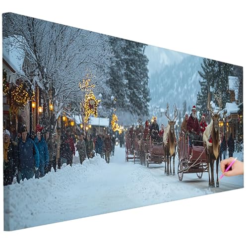 Diamond Painting XXL Groß 100x40cm Diamond Painting Weihnachten Bilder Set 5D Diamant Kunst Winter Bastelset Erwachsene, DIY Full Diamant Malerei Kreativ Set für Erwachsene für Wanddeko Geschenke B-27 Diamond Painting XXL Groß 100x40cm Diamond Painting Weihnachten Bilder Set 5D Diamant Kunst Winter Bastelset Erwachsene, DIY Full Diamant Malerei Kreativ Set für Erwachsene für Wanddeko Geschenke B-27 von Ciooyxee