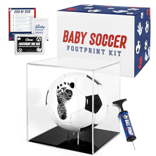 Circa Print Baby-Fußball-Handabdruck-Set, Stempelkissen für Baby-Hand- und Fußabdrücke, einzigartiges Baby-Andenken für Väter, Babyparty-Geschenk für neue Mütter, Neugeborene von Circa Print