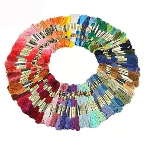 Cisixin Stickgarn Sticktwist 8m 6-fädig Bunt Multicolor für Kreuzstich Basteln Set 100 Docken Cisixin Stickgarn Sticktwist 8m 6-fädig Bunt Multicolor für Kreuzstich Basteln Set 100 Docken von Cisixin