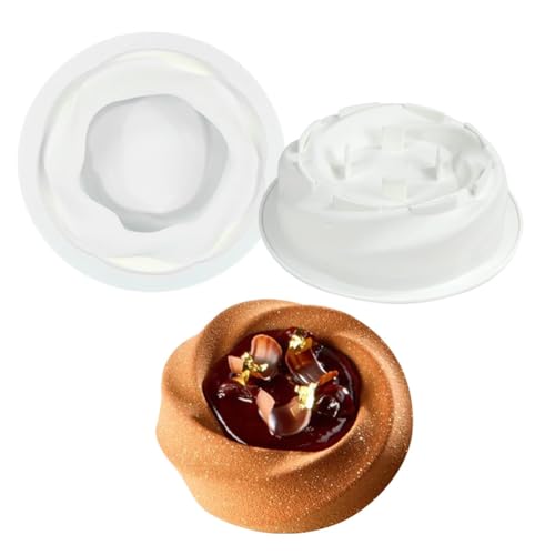 Cjeuxnr Einzelne runde Silikonform für Mousse, Aroma, Kerzen, Dekoration, Schokolade, Süßigkeiten, Ton, Harz, Epoxidharz, 17,8 cm Cjeuxnr Einzelne runde Silikonform für Mousse, Aroma, Kerzen, Dekoration, Schokolade, Süßigkeiten, Ton, Harz, Epoxidharz, 17,8 cm von Cjeuxnr