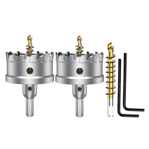 ClAZTyict Lochsägen-Set für Hartmetall, 6,5 cm (2 3/8 Zoll), Wolframkarbidbestückter Lochsägenschneider mit titanbeschichtetem Zentrierbohrer, einfach zu bedienen von ClAZTyict