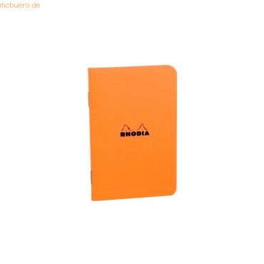 10 x Clairefontaine Notizheft A4 kariert 48 Blatt orange von Clairefontaine