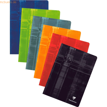 10 x Clairefontaine Schreibheft 9x14cm 90g/qm liniert 48 Blatt sortier von Clairefontaine