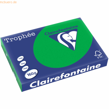 4 x Clairefontaine Kopierpapier Trophee A3 160g/qm VE=250 Blatt billar von Clairefontaine