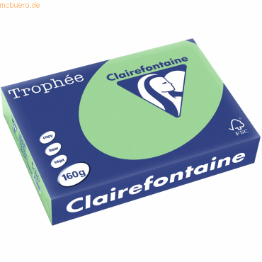 4 x Clairefontaine Kopierpapier Trophee A4 160g/qm VE=250 Blatt naturg von Clairefontaine