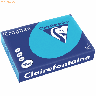 4 x Clairefontaine Kopierpapier Trophee A4 160g/qm VE=250 Blatt royalb von Clairefontaine