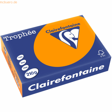 4 x Clairefontaine Kopierpapier Trophee A4 210g/qm VE=250 Blatt intens von Clairefontaine