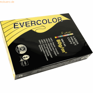 Clairefontaine Kopierpapier Forever Evercolor DIN A4 gelb 80 g/qm VE=5 von Clairefontaine