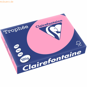 Clairefontaine Kopierpapier Trophee A4 120g/qm VE=250 Blatt heckenrose von Clairefontaine