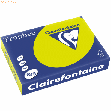 Clairefontaine Kopierpapier Trophee A4 80g/qm VE=500 Blatt leuchtendes von Clairefontaine