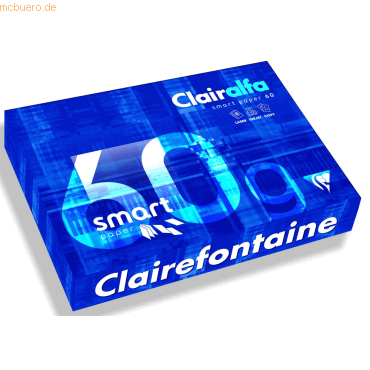 5 x Clairefontaine Kopierpapier smart A3 60g/qm VE=500 Blatt weiß von Clairefontaine