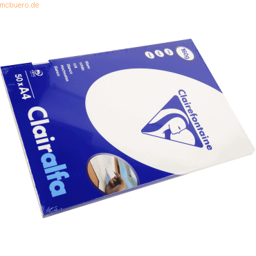 Clairefontaine Multifunktionspapier Clairalfa A4 160g/qm 50 Blatt weiß von Clairefontaine