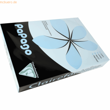 5 x Clairefontaine Multifunktionspapier Papago A3 420x297mm 80g/qm bla von Clairefontaine