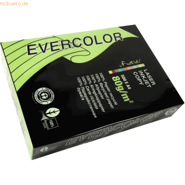 Clairefontaine Multifunktionspapier evercolor RC A4 210x297mm 80g/qm l von Clairefontaine