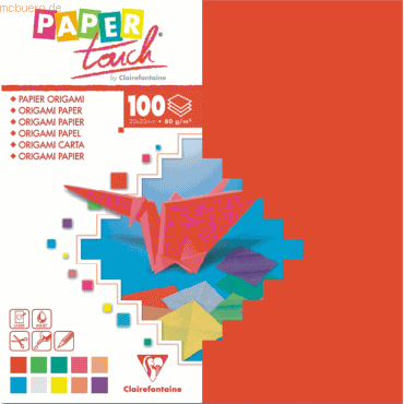 8 x Clairefontaine Origamipapier 12x12cm VE=100 Blatt farbig sortiert von Clairefontaine