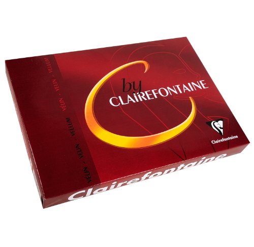 C by Clairefontaine Elfenbeinweiß Glatt 100g/m² DIN-A4 - Wasserzeichenpapier 250 Blatt von Clairefontaine