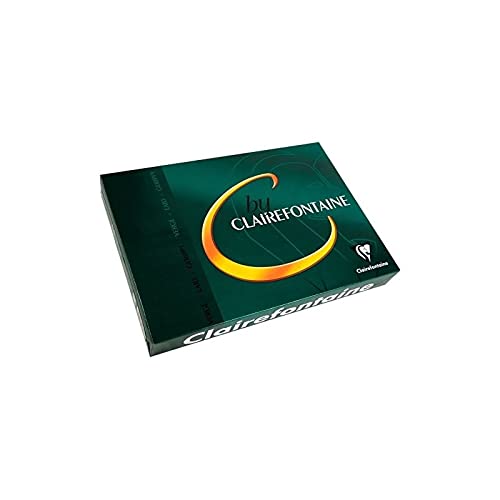 C by Clairefontaine Strahlendweiß Gerippt 100g/m² DIN-A4 - Wasserzeichenpapier 250 Blatt von Clairefontaine