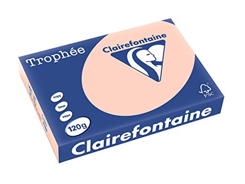 Clairalfa 1209C Universal-Papier Trophee, DIN A4, 120 g/qm lachs von Clairefontaine