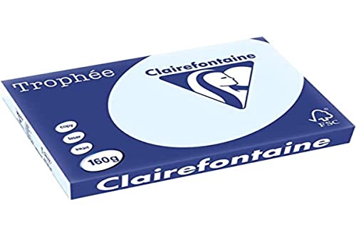 Clairalfa 2637C Multifunktionspapier, DIN A3, 160 g/qm hellblau von Clairefontaine