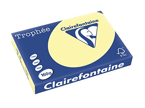 Clairalfa 2640C Multifunktionspapier, DIN A3, 160 g/qm gelb von Clairefontaine