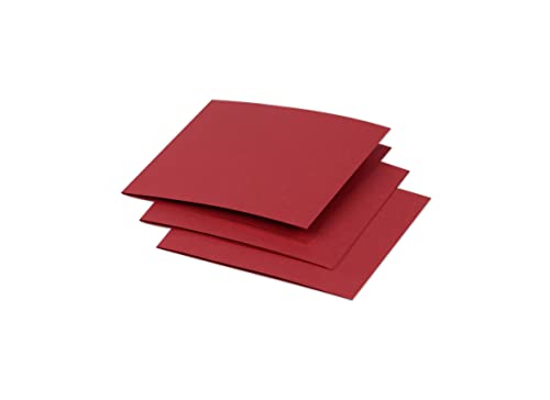 Clairefontaine 16125C Packung (mit 25 Doppelkarten Pollen, Gefaltet, 116 x 116 mm) 210g, kirschrot von Clairefontaine