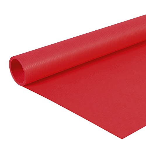 Clairefontaine 195706C Rolle (färbiges Kraftpapier, 10 x 0,7 m,65 g, PEFC, ideal für Ihre Bastelprojekte) 1 Stück rot von Clairefontaine