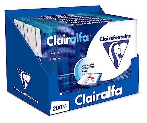 Clairefontaine 1979HOC - Karton mit 7 Ries Druckerpapier / Kopierpapier Clairalfa, extraweiß, DIN A4, 80g, 200 Blatt x 7, Weiß, 1 Karton von Clairefontaine