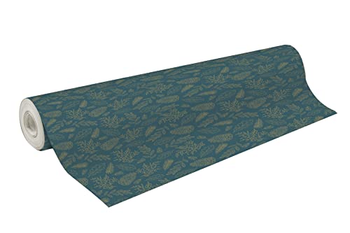 Clairefontaine 202059C - Rolle Geschenkpapier Excellia 50mx70 cm 80g, Vegetal Gold, 1 Rolle von Clairefontaine