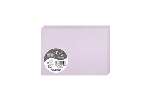 Clairefontaine 22328C - Packung mit 25 Faltkarten Pollen Format C6 110x155 mm, 210g, ideal für Ihre Einladungen und Korrespondenz, glatt, Wistarai, 1 Pack von Clairefontaine