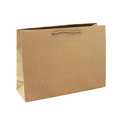 Clairefontaine 28800-6C - Geschenktüte shopping 37,3x11,8x27,5 cm, 1 Stück, Naturbraun von Eurowrap