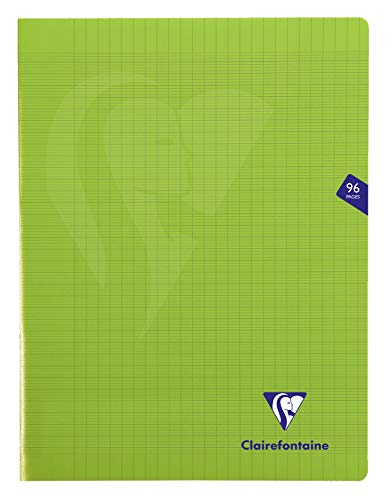 Clairefontaine 303361C - Packung mit 10 Heften Mimesys, DIN A4+, 24x32 cm, 48 Blatt 90g, französische Lineatur, Einband aus Polypropylen, farbig sortiert, 1 Pack von Clairefontaine