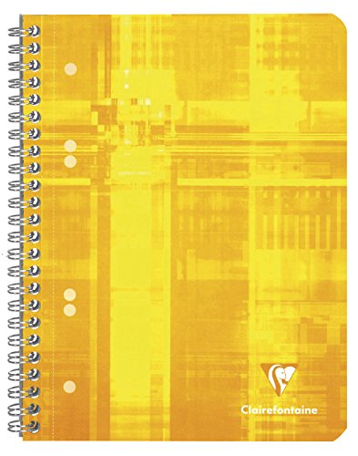 Clairefontaine 331623C - Heft ideal für die Schule, DIN A4, 32 Blatt, 90g, Lineatur 23 rautiert 5x9mm, Orange, 1 Stück von Clairefontaine