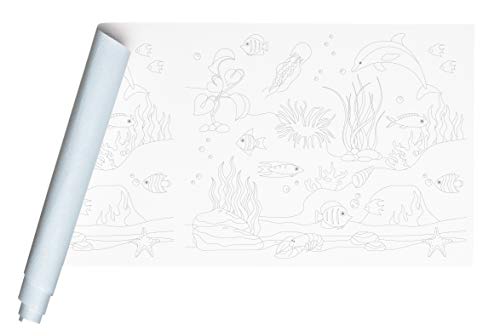 Clairefontaine 34186C - Rolle Freskenpapier / Malpapier mit Vordruck, 120g, 10x0,50m, ideal für Gruppenaktivitäten, 1 Seite weiß, 1 Seite blau, Weihnachten, 1 Rolle Clairefontaine 34186C - Rolle Freskenpapier / Malpapier mit Vordruck, 120g, 10x0,50m, ideal für Gruppenaktivitäten, 1 Seite weiß, 1 Seite blau, Weihnachten, 1 Rolle von Clairefontaine
