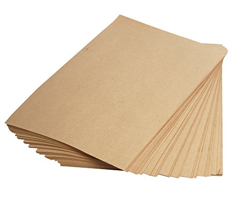 Clairefontaine 3708C Packung mit 250 Blatt Kraftpapier (90g, DIN A4, 21 x 29,7 cm, ideal für Kunstprojekte und zum Einpacken) braun von Clairefontaine