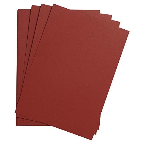 Clairefontaine 37640C - Ries mit 250 Bogen Zeichen- und Skizzenpapier Etival Color, 50x65 cm 160g, lichtecht und mit 30% Hadern, ideal für Zeichnungen und Bastelaktivitäten, Bordeaux, 1 Ries von Clairefontaine