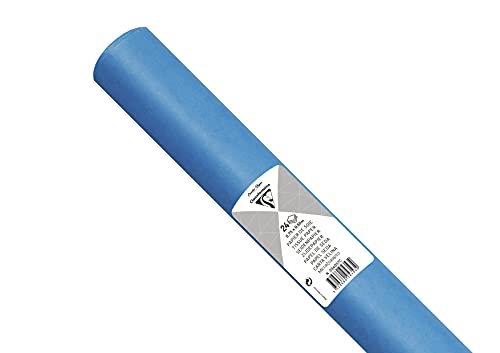 Clairefontaine 394057C - Rolle mit 24 Bogen Seidenpapier 18g, 50x75 cm, ideal für Bastelaktivitäten, DIY-Projekte und Verpackungen, wasserfest und säurefrei, 1 Rolle, Petrolblau von Clairefontaine