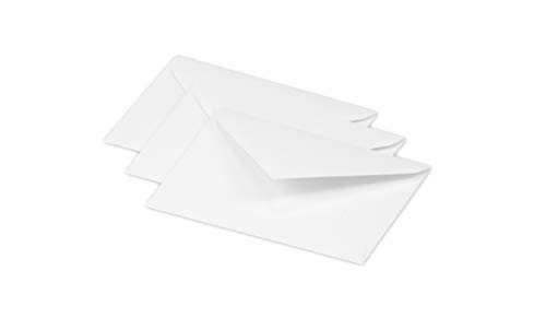 Clairefontaine 5430C - Packung mit 20 Umschläge Pollen, 7,5x10cm, 120g, ideal für Ihre Einladungen und Korrespondenz, Weiß, 1 Pack von Clairefontaine