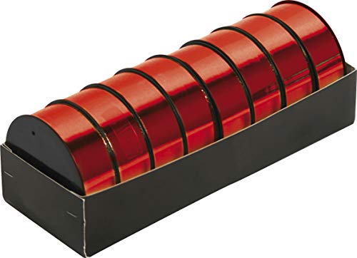 Clairefontaine 616106C 1 Spulen Geschenkband, glänzend, 25m x 10mm, ideal für Ihre Geschenke 1 Stück rot von Clairefontaine