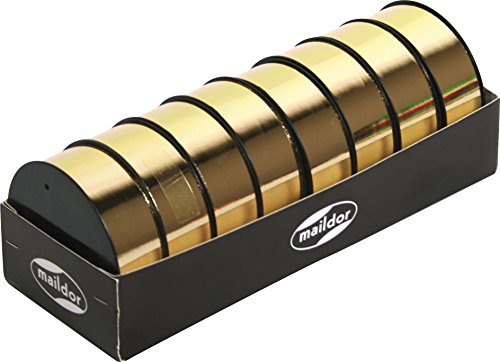 Clairefontaine 616175C 1 Spulen Geschenkband, glänzend, 25m x 10mm, ideal für Ihre Geschenke 1 Stück gold von Clairefontaine