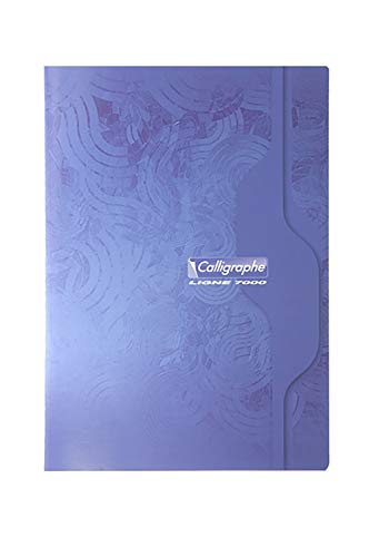 Calligraphe Clairefontaine 7145C - Packung mit 5 Heften Calligraphe geheftet, DIN A4, kariert, 96 Blatt, 70g, farbig sortiert, 1 Pack von Calligraphe