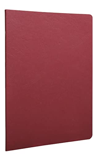 Clairefontaine 733062C Heft (DIN A4, 21 x 29,7 cm, gebund Age Bag liniert mit Rand, 48 Blatt) 1 Stück rot von Clairefontaine