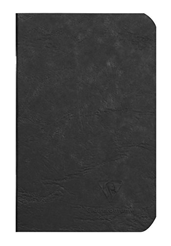 Calligraphe 734101C Heft AgeBag (9 x 14 cm, Taschenformat, ideal für unterwegs, blanko, 48 Blatt) 1 Stück schwarz von Clairefontaine