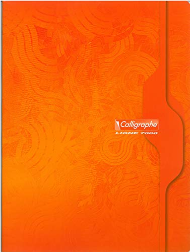 Calligraphe Clairefontaine 7499C - Packung mit 5 Heften Calligraphe geheftet, DIN A4+ 24 x 32 cm, kariert, 96 Blatt, 70 g, farbig sortiert, 1 Pack von Calligraphe