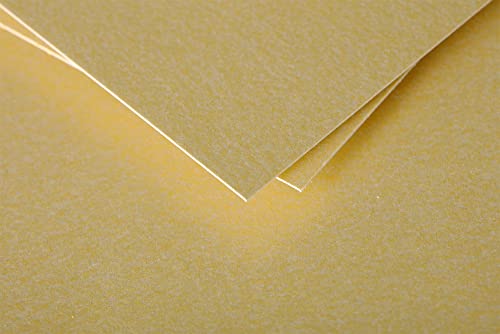 Clairefontaine 75095C Packung mit 25 Tischaufsteller Pollen, 85x80 mm, gefaltet, Gold von Clairefontaine