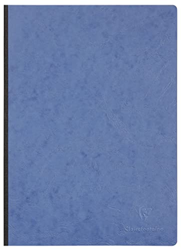 Clairefontaine 791424C Heft A4, Leinen, Age Bag, kariert, 96 Blatt, blau von Clairefontaine