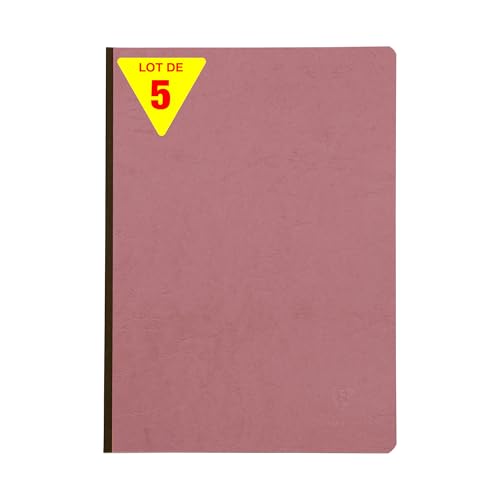 Clairefontaine 791426Cpack - Packung 5x Notizbücher Kladde Age Bag, DIN A4 21x29,7cm, Leinenrücken, 96 Blatt kariert 90g, Altrosa, 1 Pack Clairefontaine 791426Cpack - Packung 5x Notizbücher Kladde Age Bag, DIN A4 21x29,7cm, Leinenrücken, 96 Blatt kariert 90g, Altrosa, 1 Pack von Clairefontaine