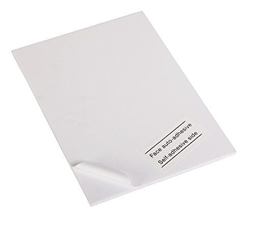 Clairefontaine 93626C Packung (mit 20 Schaumkartons, selbstklebend, DIN A2, 42 x 59 cm, 5 mm, ideal für Modellieren und Dekorationsarbeiten, leicht und einfach zu bearbeiten, chlorfrei) 20er Pack weiß von Clairefontaine